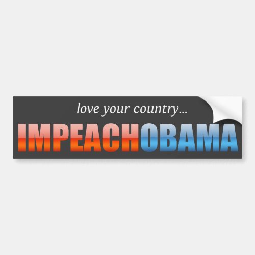 Impeach Obama Bumper Sticker
