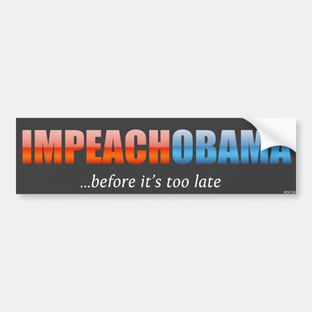 Impeach Obama Bumper Sticker (Front)