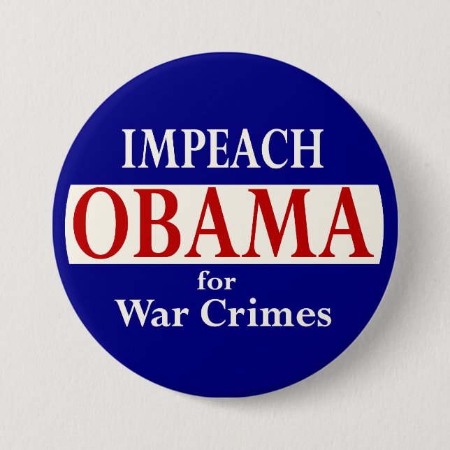 Impeach Obama Button (Front)