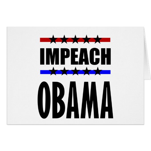 Impeach Obama Cards (Front Horizontal)