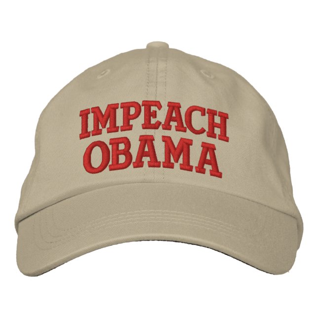 IMPEACH OBAMA EMBROIDERED BASEBALL HAT (Front)