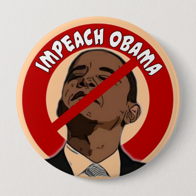 Impeach Obama Pinback Button (Front)