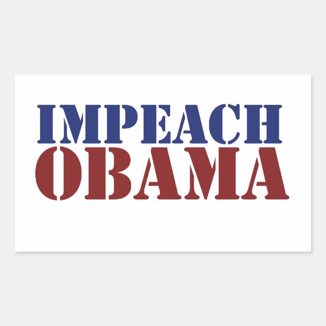 Impeach Obama Rectangular Sticker (Front)