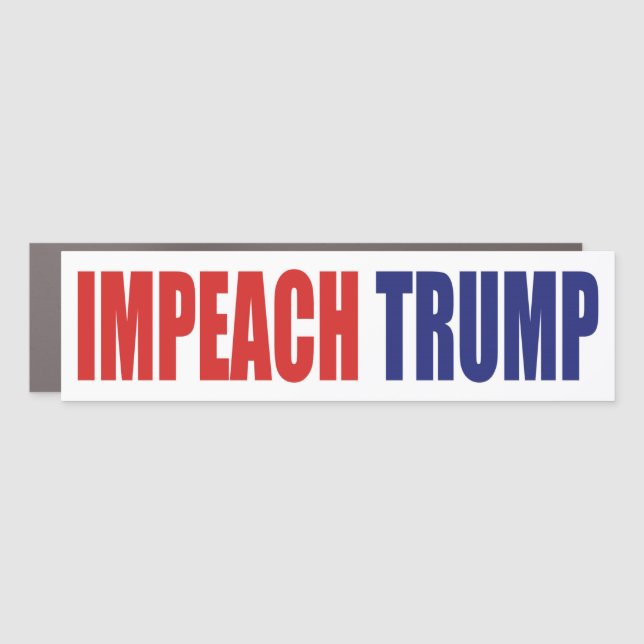 Impeach President Trump - Anti Trump Car Magnet (Front)