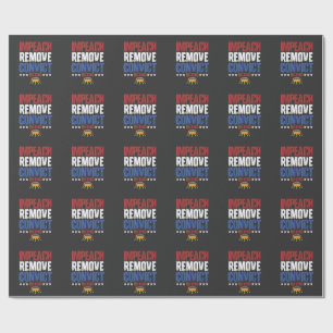 Impeach Remove Convict No King 4th Of July Wrapping Paper