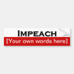 impeach-template bumper sticker