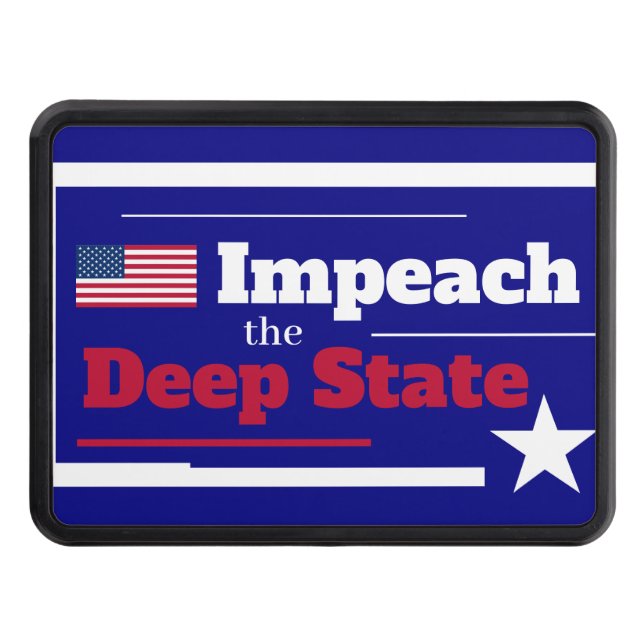 Impeach the Deep State   Hitch Cover (Front)