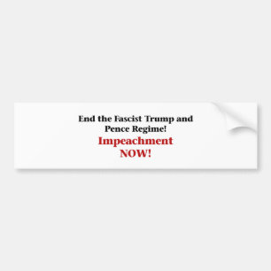 Impeach Trump and Pence Bumper Sticker