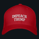 Impeach Trump Baseball Cap<br><div class="desc">Trump must go, let everyone know!</div>
