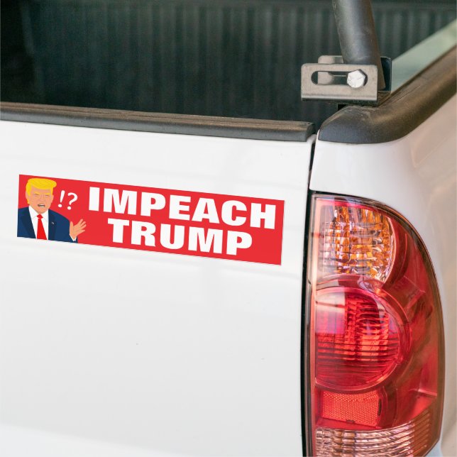 Impeach Trump Bumper Sticker (On Truck)