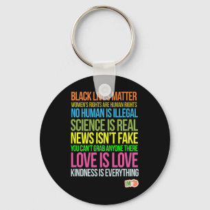 Impeach Trump Edition Black Lives Nasty Woman Resi Keychain