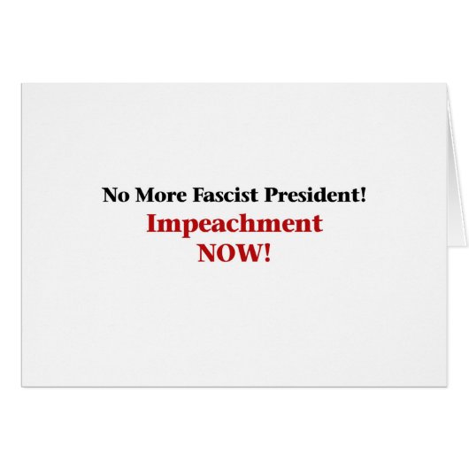 Impeach Trump Now Cards (Front Horizontal)