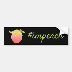 Impeach Trump Peach Bumper Sticker
