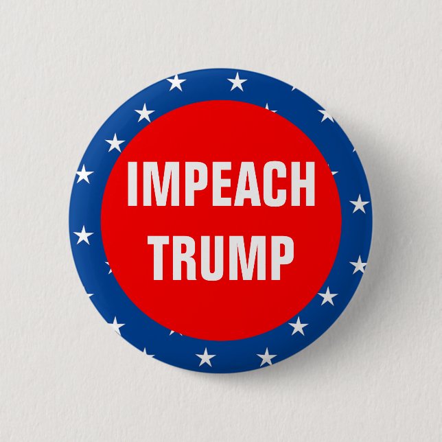 Impeach Trump Pinback Button (Front)