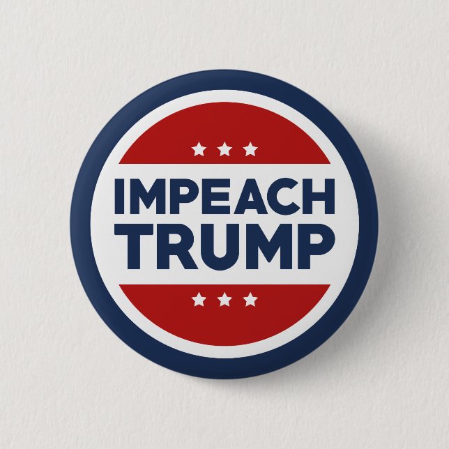 Impeach Trump Pinback Button (Front)