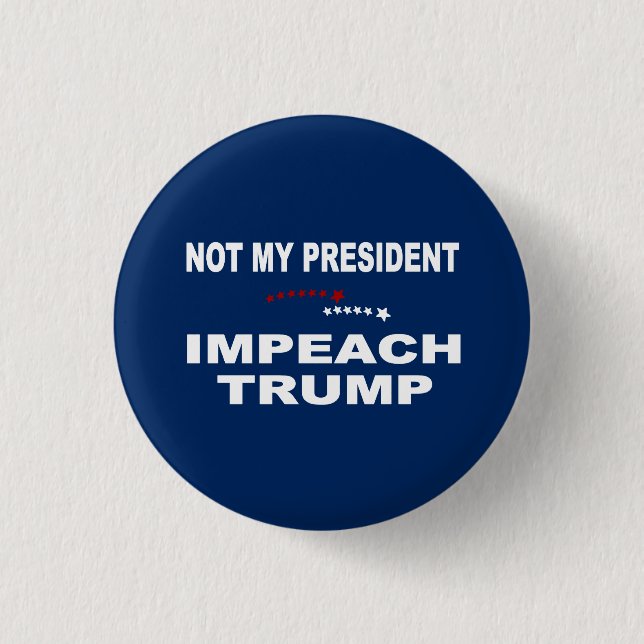 Impeach Trump Pinback Button (Front)