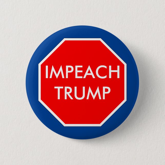 Impeach Trump Pinback Button (Front)