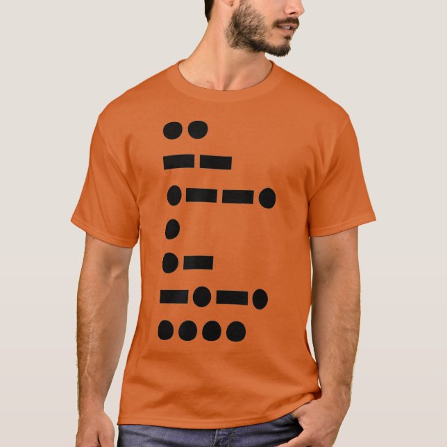 IMPEACH Trump Political Shirt in Morse Code (Front)