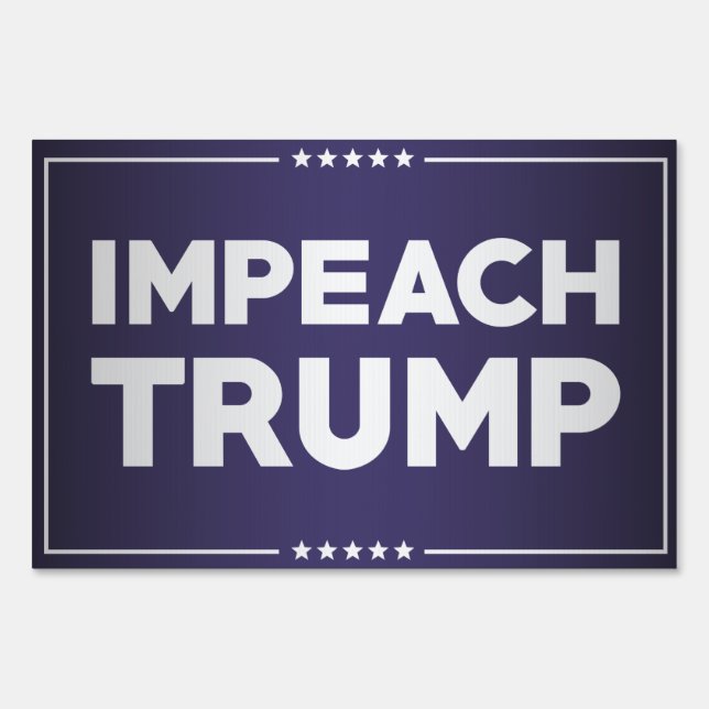 Impeach Trump Sign (Front)