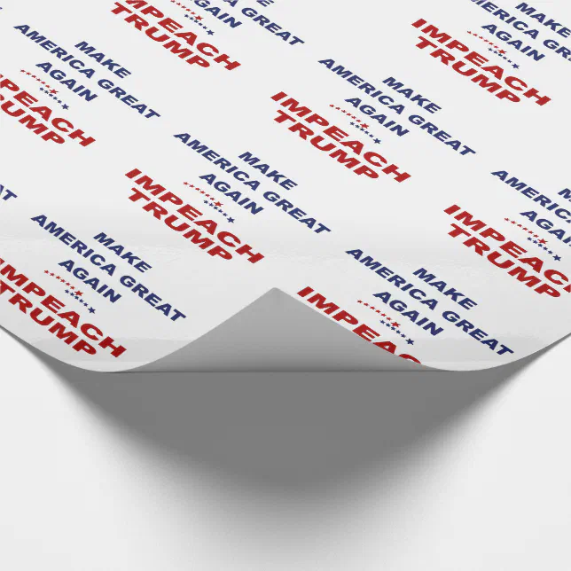 Impeach Trump Wrapping Paper Zazzle