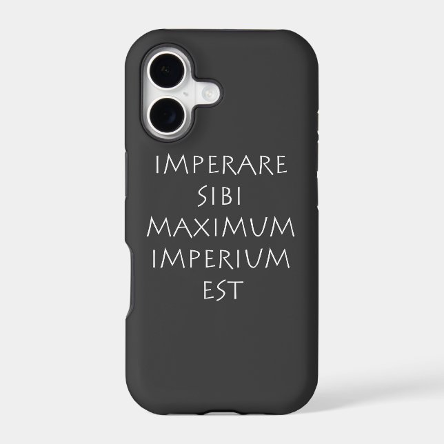 Imperare sibi maximum imperium est iphone case (Back)