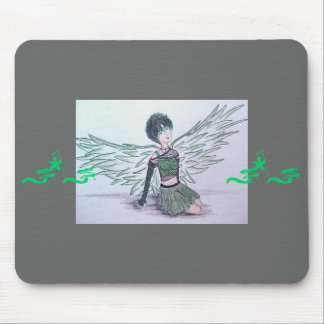 "Imperfect Angel" (green) Mousepad