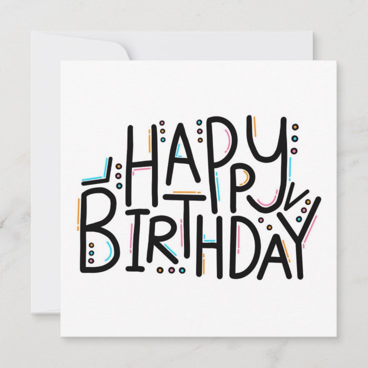 Imperfect Happy Birthday Card | Zazzle