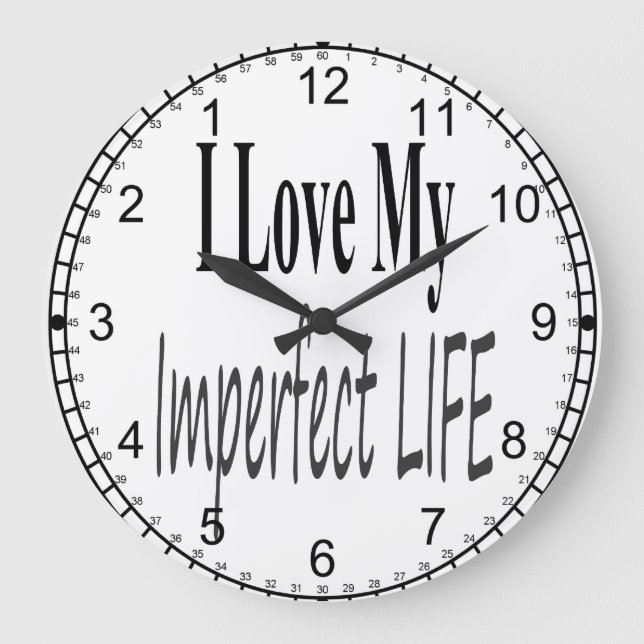 Imperfect Life Reverse Dial Clock (Front)