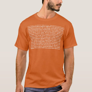 Imperfect List Lyric Tribute Design T-Shirt