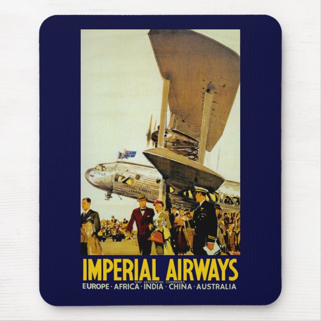 Imperial Airways Arrival Mouse Pad (Front)
