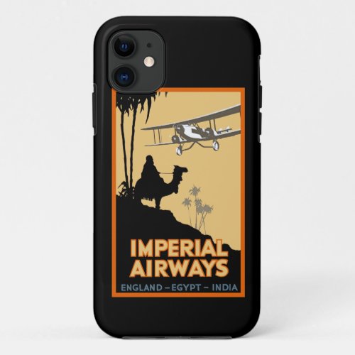 Imperial Airways  England _ Egypt _ India iPhone 11 Case
