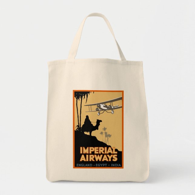 Imperial Airways ~ England - Egypt - India Tote Bag (Front)