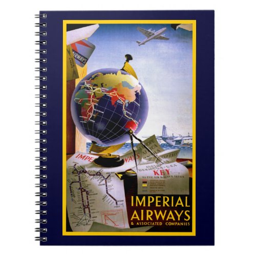 Imperial Airways Globe Notebook