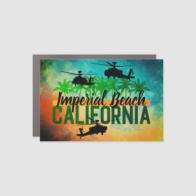 Imperial Beach California Military Helicopters Car Magnet (Front)