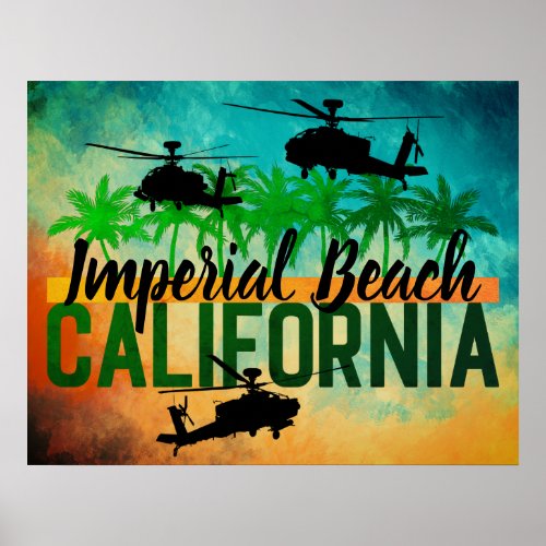 Imperial Beach California Military Helicopters Poster