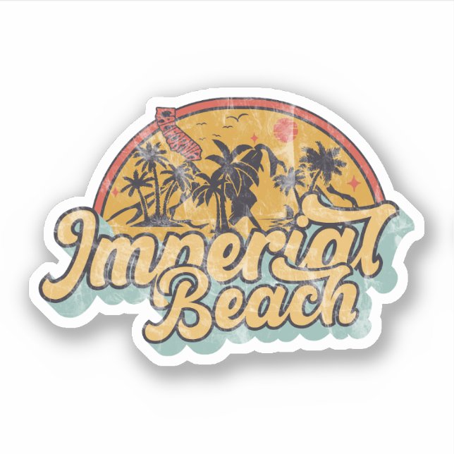 Imperial Beach, California Sticker (Front)
