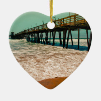 Imperial Beach Pier Ceramic Ornament