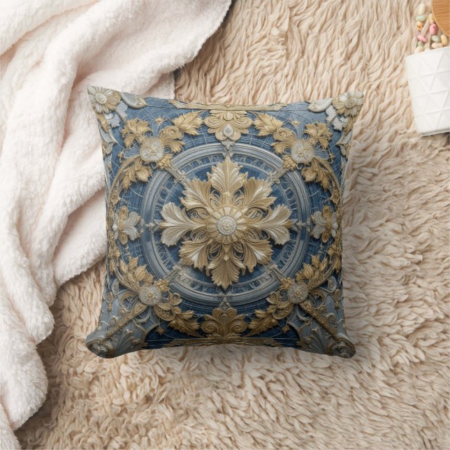  Imperial Blue Throw Cushion 41 x 41 cm (Blanket)