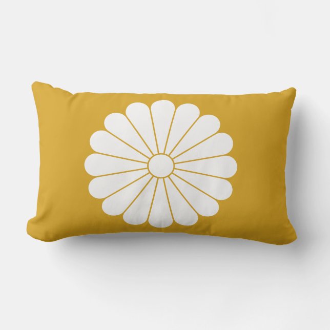 Imperial Chrysanthemum Lumbar Pillow (Front)
