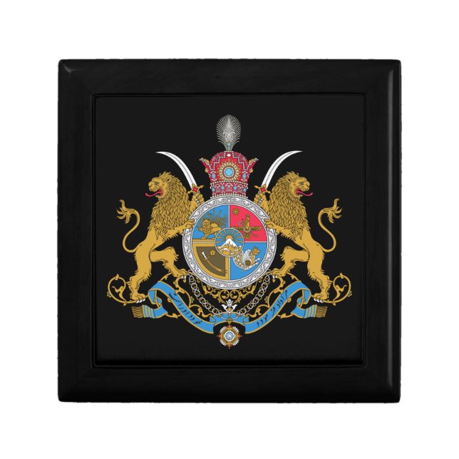 Imperial Coat of Arms of Iran (1925-1979) Gift Box (Front)