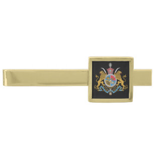 Imperial Coat of Arms of Iran (1925-1979) Magnet Gold Finish Tie Bar