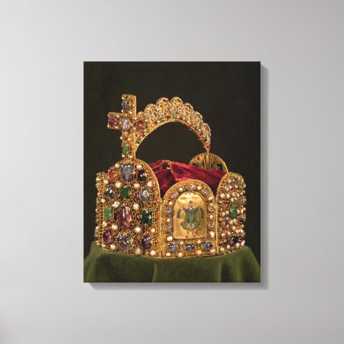 Imperial Crown made for the coronation of Otto Canvas Print