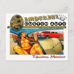 imperial custom auto upholstery postcard