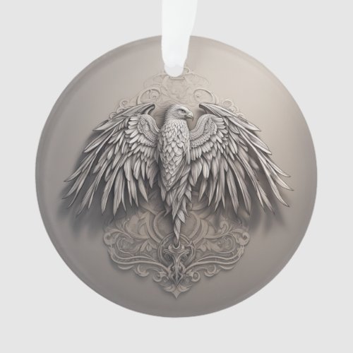 Imperial Eagle black  Grey color Ornament 