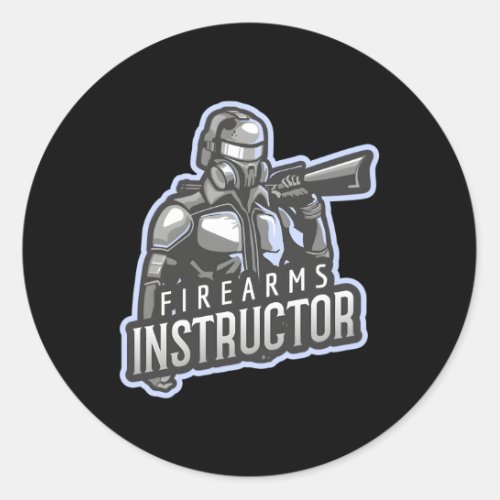 Imperial Firearms Instructor Classic Round Sticker