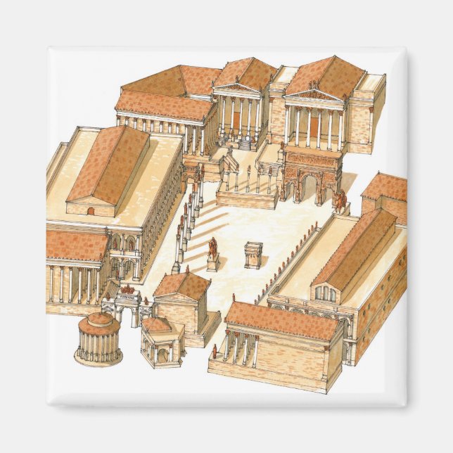 Imperial Forum. Rome. Aerial view Magnet (Front)