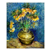 Imperial Fritillaries in Copper Vase- Van Gogh Art
