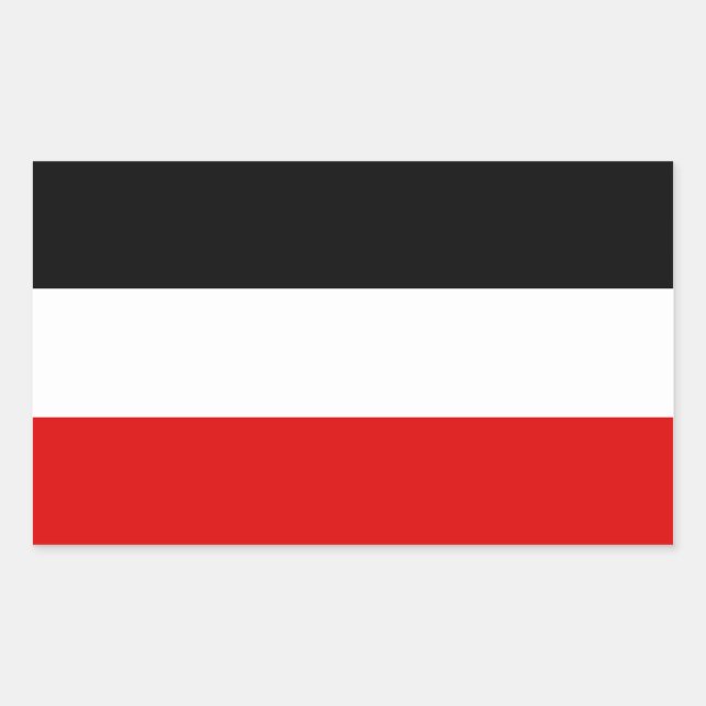 Imperial German Flag Rectangular Sticker (Front)