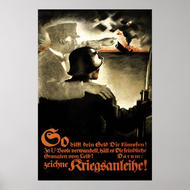 Imperial German WWI Propaganda Poster -Buy war (Front)