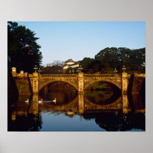 Imperial Palace, Nijubashi Bridge, Tokyo, Japan Poster
